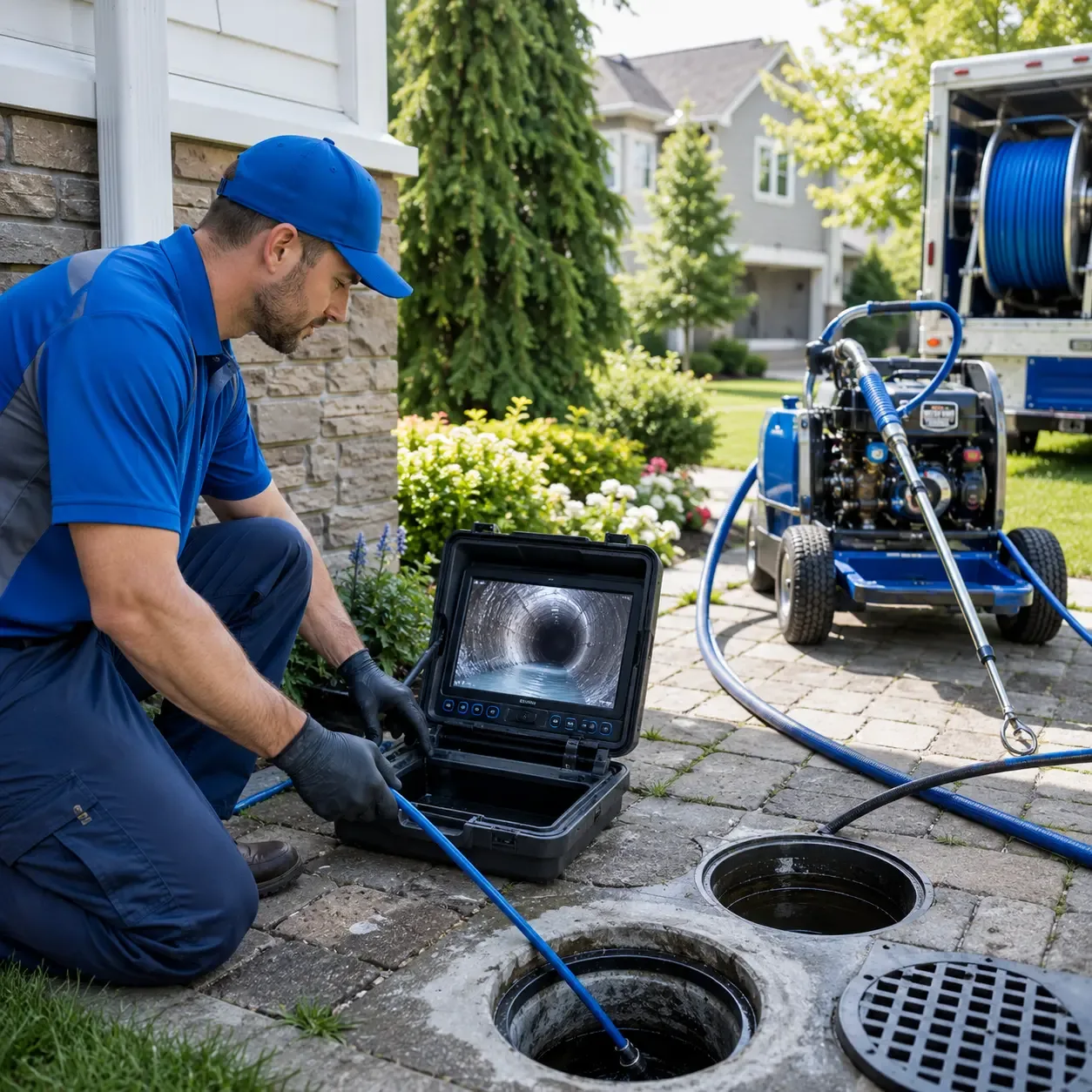 Outdoor drain cleaning professionals serving Pecan Gap, TX
